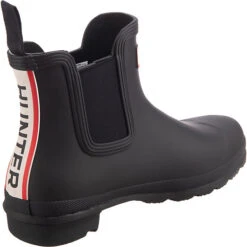 Original Chelsea Hunter Tri Colour Logo Backstrap Boot Gummistiefel - Schwarz -Mode-Sneaker-Shop 28981930 05