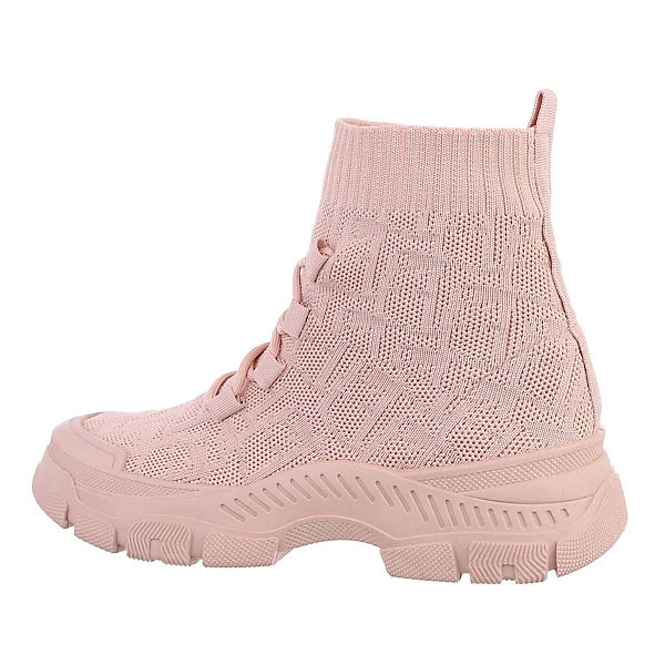 Sneakers High Lochschnürung, Flach, 3 Sneakers High Lochschnürung, Flach,