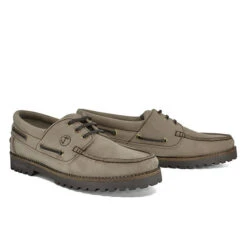 Herren Bootsschuhe Mosteiros Taupe Und Braun Nubukleder - Braun -Mode-Sneaker-Shop 29562763 02