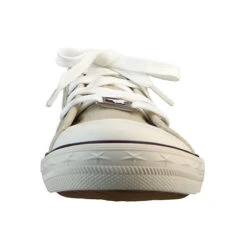 Mustang Damen Low Sneaker Low Top 1099310 Grau 22 Hellgrau Leinen Sneakers Low - Grau -Mode-Sneaker-Shop 29602449 05