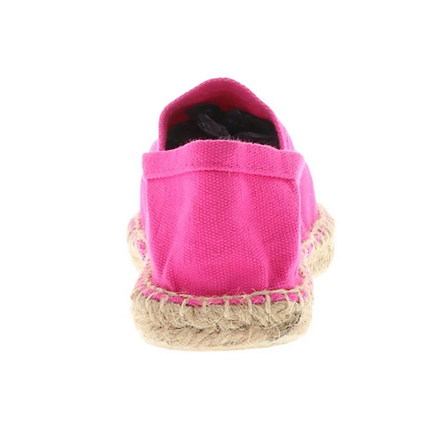 Damen Espadrilles Slipper Flach Bastoptik Pink/magenta - Pink 4 Damen Espadrilles Slipper Flach Bastoptik Pink/magenta - Pink – Bild 2