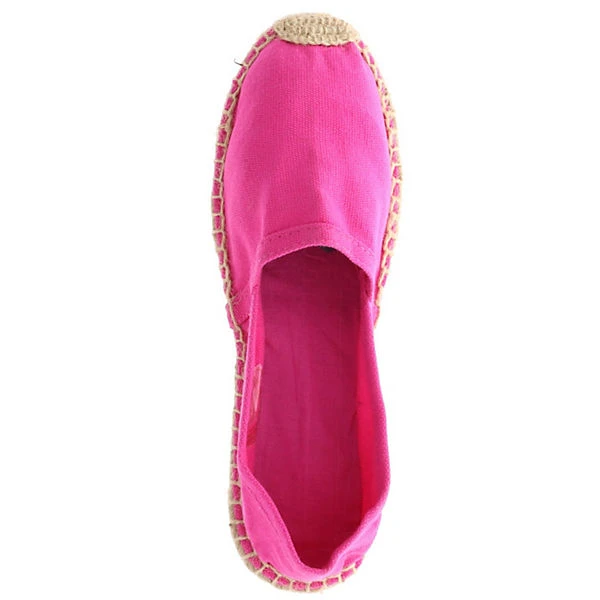 Damen Espadrilles Slipper Flach Bastoptik Pink/magenta - Pink 9 Damen Espadrilles Slipper Flach Bastoptik Pink/magenta - Pink – Bild 7
