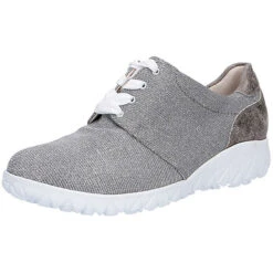 Waldläufer Comfort Schnürschuh Komfort-Halbschuhe - Silber