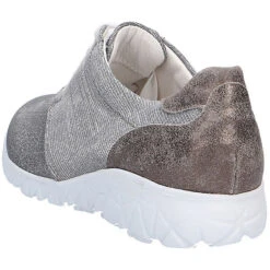 Waldläufer Comfort Schnürschuh Komfort-Halbschuhe - Silber -Mode-Sneaker-Shop 7720708 03