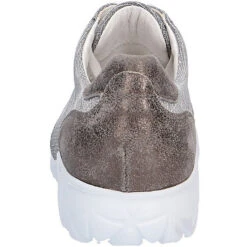 Waldläufer Comfort Schnürschuh Komfort-Halbschuhe - Silber -Mode-Sneaker-Shop 7720708 07