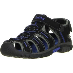 Conway Damen Herren Trekkingsandalen Schwarz - Schwarz