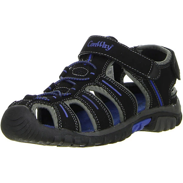 Conway Damen Herren Trekkingsandalen Schwarz - Schwarz 3 Conway Damen Herren Trekkingsandalen Schwarz - Schwarz