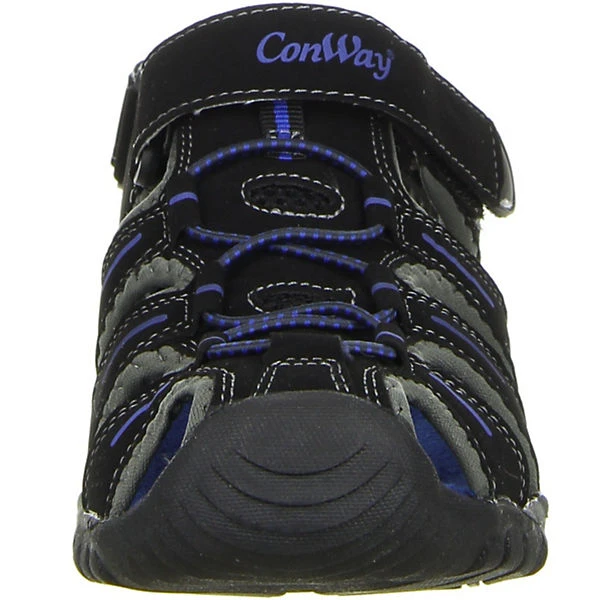 Conway Damen Herren Trekkingsandalen Schwarz - Schwarz 6 Conway Damen Herren Trekkingsandalen Schwarz - Schwarz – Bild 4