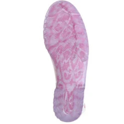 Damen Stiefeletten Gummistiefel Regenschuhe Pink/grau/silber -Mode-Sneaker-Shop 9518606 03