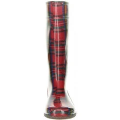 Damen Wasserdichte Gummistiefel Regenschuhe Rot - Rot -Mode-Sneaker-Shop 9518647 04